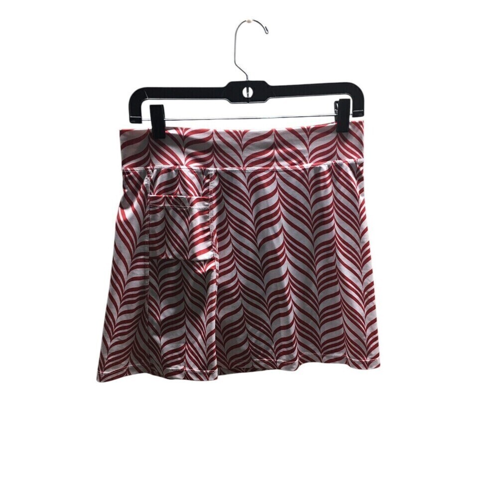 Running Skirts Skort Women's Size 6 Red White Stripes Stretch Sweatwicking